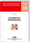 Buchcover Grundlagen der Kriminaltechnik I
