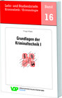 Buchcover Grundlagen der Kriminaltechnik I