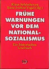 Buchcover Frühe Warnungen vor dem Nationalsozialismus