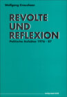 Buchcover Revolte und Reflexion