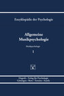 Buchcover Allgemeine Musikpsychologie