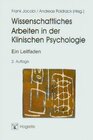 Buchcover Wissenschaftliches Arbeiten in der Klinischen Psychologie