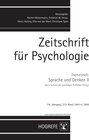 Buchcover Zeitschrift für Psychologie