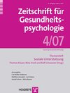 Buchcover Zeitschrift für Gesundheitspsychologie