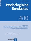 Buchcover Psychologische Rundschau