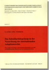 Buchcover Das Subsidiaritätsprinzip in der Neuordnung des internationalen Adoptionsrechts
