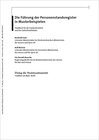 Buchcover Die Führung der Personenstandsregister in Musterbeispielen