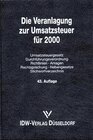 Buchcover Veranlagung Umsatzsteuer 2000 43. Jahrgang