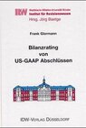 Buchcover Bilanzrating von US-GAAP Abschlüssen