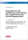Buchcover Checkliste für die Aufstellung und Prüfung des Lageberichts bzw. Konzernlageberichts
