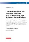 Buchcover Farr, Checkliste 9 (Anhangs der AG/KGaA), 8.A.