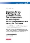 Buchcover Farr, Checkliste 13 (Finanzanlagenvermittler), 4. A.