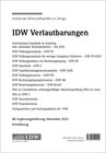 Buchcover IDW, 88. Erg.-Lief. IDW Verlautbarungen November 2023