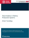 Buchcover Data Analytics in Battery Production Systems