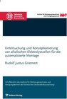 Buchcover Untersuchung und Konzeptionierung von alkalischen Elektrolysezellen für die automatisierte Montage