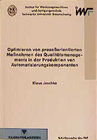 Buchcover Optimieren von prozessorientierten Massnahmen des Qualitätsmanagements in der Produktion von Automatierungskomponenten