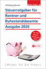 Buchcover Steuerratgeber für Rentner und Ruhestandsbeamte - Ausgabe 2020