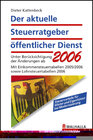 Buchcover Der aktuelle Steuerratgeber öffentlicher Dienst 2006