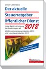 Buchcover Der aktuelle Steuerratgeber öffentlicher Dienst 2012