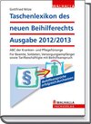 Buchcover Taschenlexikon des neuen Beihilferechts Ausgabe 2012/2013