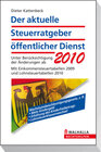 Buchcover E-Book Der aktuelle Steuerratgeber öffentlicher Dienst 2010