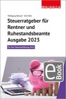 Buchcover Steuerratgeber für Rentner und Ruhestandsbeamte - Ausgabe 2023