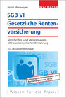 Buchcover SGB VI - Gesetzliche Rentenversicherung
