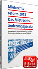 Buchcover Mietrechtsreform 2013 - Das Mietrechtsänderungsgesetz inkl. E-Book