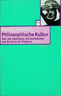 Buchcover Philosophische Kultur