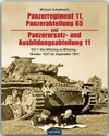 Buchcover Panzerregiment 11, Panzerabteilung 65 und Panzerersatz- und Ausbildungsabteilung 11