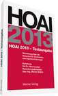 Buchcover HOAI 2013 - Textausgabe