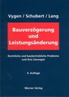 Buchcover Bauverzögerung und Leistungsänderung