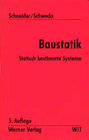 Buchcover Baustatik - Statisch bestimmte Systeme