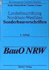 Buchcover Landesbauordnung Nordrhein-Westfalen