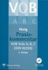 Buchcover Praxiskommentar zur VOB Teile A, B und C (DIN 18299)