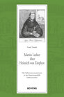 Buchcover Martin Luther über Heinrich von Zütphen