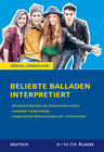 Buchcover Beliebte Balladen interpretiert