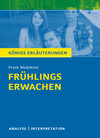 Buchcover Frühlings Erwachen von Frank Wedekind.