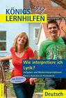 Buchcover Wie interpretiere ich Lyrik? - Aufgaben und Musterinterpretationen.