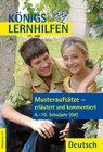Buchcover Musteraufsätze - erläutert und kommentiert. 8.-10. Klasse