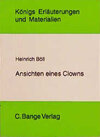Buchcover Ansichten eines Clowns