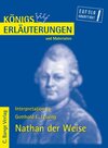 Buchcover Königs Erläuterungen: Interpretation zu Lessing. Nathan der Weise