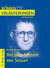Buchcover Königs Erläuterungen: Interpretation zu Brecht. Der gute Mensch von Sezuan