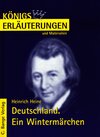 Buchcover Deutschland. Ein Wintermärchen von Heinrich Heine.