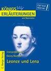 Buchcover Leonce und Lena von Georg Büchner.