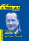 Buchcover Sansibar oder der letzte Grund von Alfred Andersch.