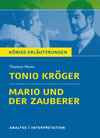 Buchcover Tonio Kröger / Mario und der Zauberer von Thomas Mann.