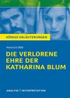 Buchcover Die verlorene Ehre der Katharina Blum von Heinrich Böll.