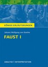 Buchcover Faust I von Johann Wolfgang von Goethe