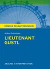 Buchcover Lieutnenant Gustl von Arthur Schnitzler.